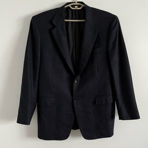 Canali Proposta US Size 44L Wool Blazer Jacket Sport Coat Blue Plaid